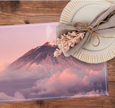 Moderne placemat vulkanisch berglandschap - TenStickers