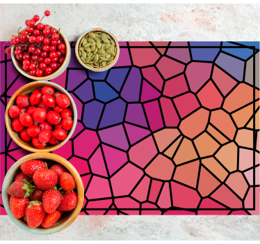 Moderne placemats Levendige kleuren geometrische - TenStickers