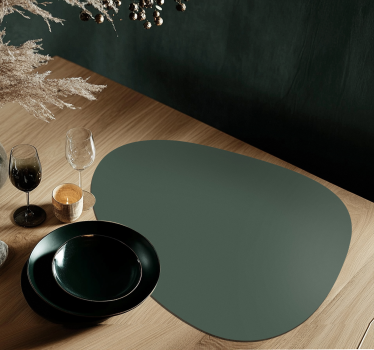 Onregelmatig ovaal Placemat groen - TenStickers