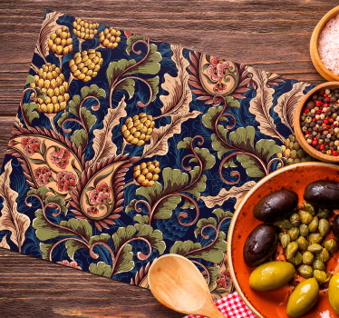 Originele placemat bloemenkunstpatroon - TenStickers