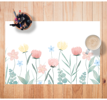Originele placemat bloemrijk kleurrijk arrangement - TenStickers