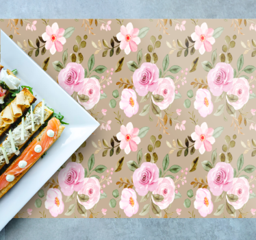 Originele placemat botanisch motief arrangement - TenStickers