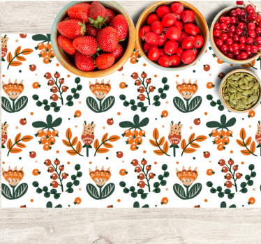 Originele placemat botanische arrangement met bladeren - TenStickers