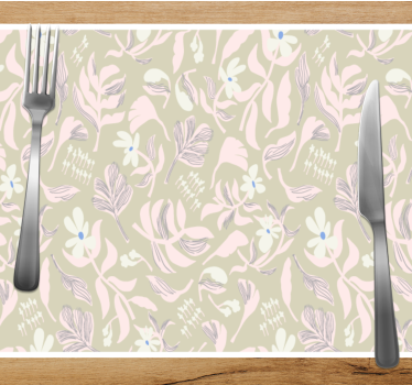 Originele placemat botanische blad inspiratie - TenStickers
