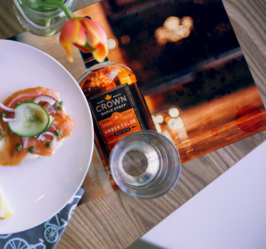 Originele placemat bottle met haze - TenStickers