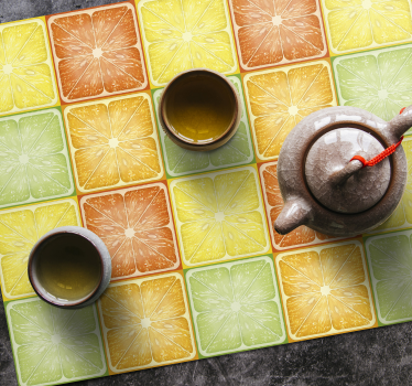 Originele placemat citrus schijfpatroon - TenStickers