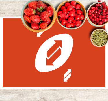 Originele placemat dynamisch pijlenpatroon - TenStickers