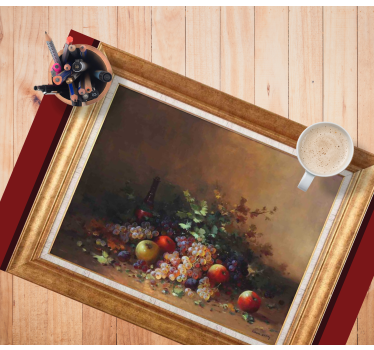 Originele placemat fruitarrangement kunstwerk - TenStickers