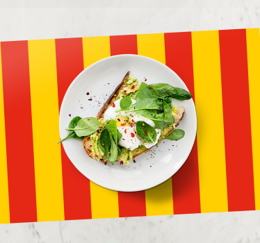 Originele placemat gedurfde gestreepte patroon - TenStickers