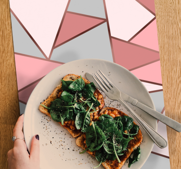 Originele placemat geometrische pastelpatronen - TenStickers