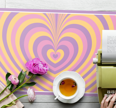 Originele placemat hartpatroon lagen - TenStickers
