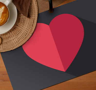 Originele placemat hartvormige accent - TenStickers