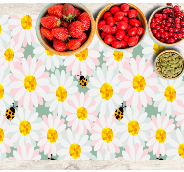 Originele placemat heldere bloemmotieven - TenStickers