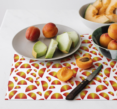 Originele placemat kleurrijke waaierpatronen - TenStickers