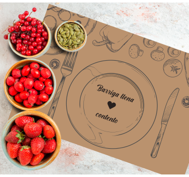 Originele placemat lege schaal met hart - TenStickers