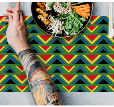 Originele placemat levendig geometrisch stijl - TenStickers
