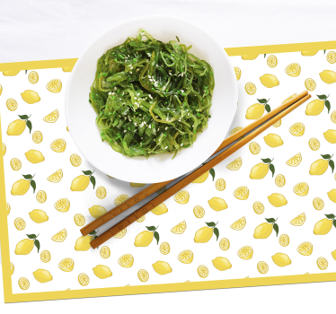 Originele placemat met citroenpatroon - TenStickers