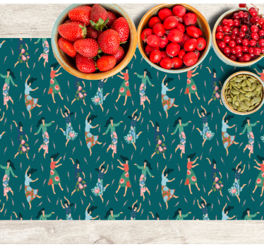 Originele placemat met dansende vrouwen motief - TenStickers