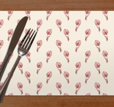 Originele placemat met delicaat bloemenpatroon - TenStickers