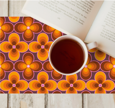 Originele placemat met levendig bloemenmotief - TenStickers