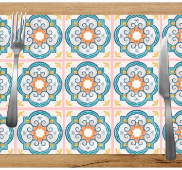 Originele placemat met levendig botanisch motief - TenStickers