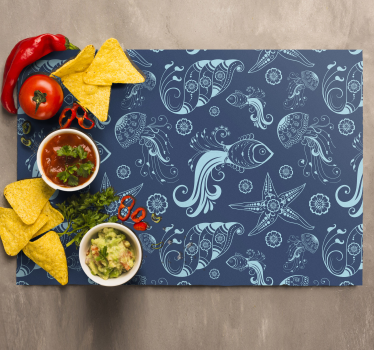 Originele placemat met nautisch thema print - TenStickers