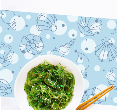 Originele placemat met oceaan schelp patronen - TenStickers
