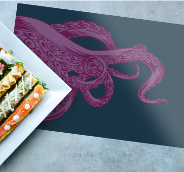 Originele placemat met octopus tentakelpatroon - TenStickers
