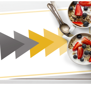 Originele placemat met pijlpatroon - TenStickers