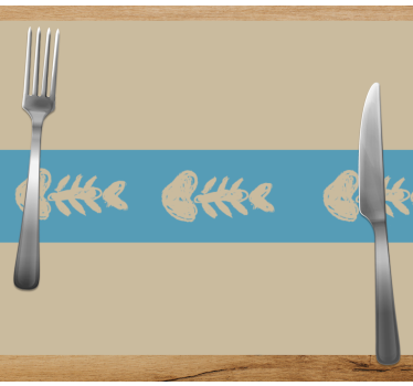 Originele placemat met uniek visgraatpatroon - TenStickers