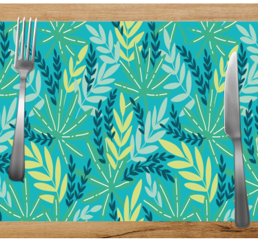 Originele placemat met weelderig botanisch patroon - TenStickers