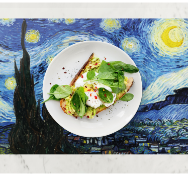 Originele placemat sterrennacht scène - TenStickers