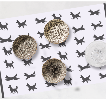 Originele placemat stijlvol hondenpatroon - TenStickers