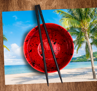 Originele placemat tropisch droomstrand - TenStickers