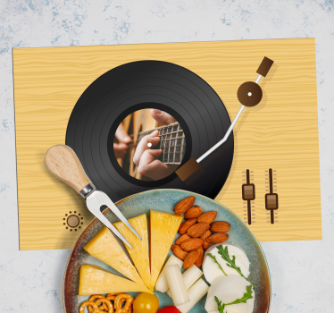 Originele placemat vinyl platen artwork - TenStickers
