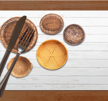 Originele placemat woven basket collectie - TenStickers