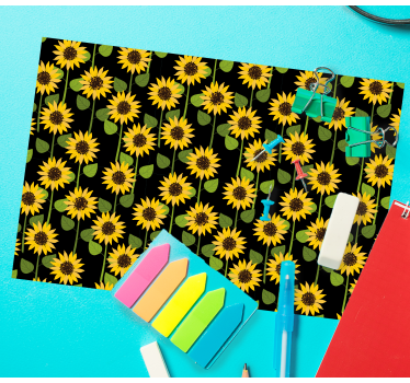 Originele placemat zonnebloem patroon oppervlak - TenStickers