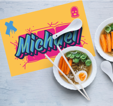 Originele placemats Graffiti-ontwerp in dope-stijl - TenStickers