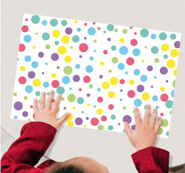 Originele placemats Kleurrijk stippenpatroon - TenStickers
