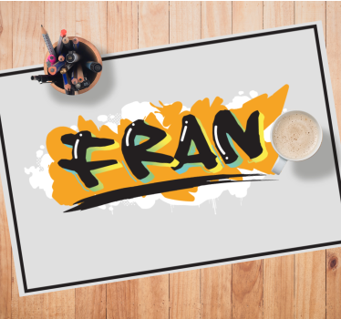 Originele placemats Kleurrijke graffiti in stedelijke stijl - TenStickers