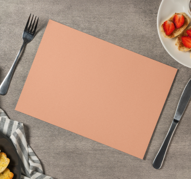 Perzikkleurige placemat - TenStickers