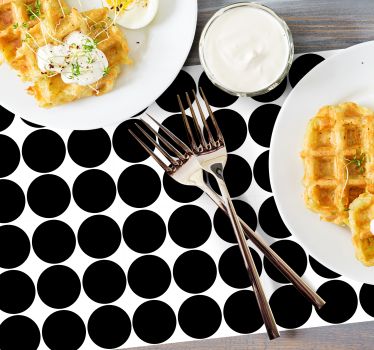 Placemat abstract circulair patroon - TenStickers