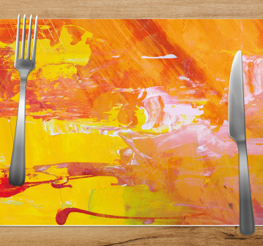 Placemat abstract kleurenswirls - TenStickers