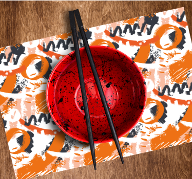 Placemat abstract kleurrijk patroon - TenStickers