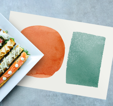 Placemat abstracte kleurvlekken - TenStickers