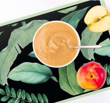 Placemat bladmotief creatie - TenStickers