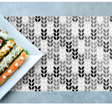 Placemat bladpatroon arrangement - TenStickers