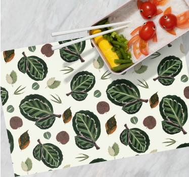 Placemat bladpatroon elementen - TenStickers