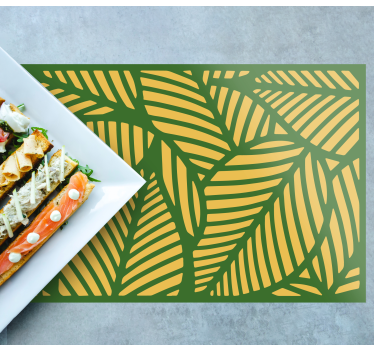 Placemat bladpatroon overlay - TenStickers