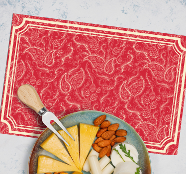 Placemat bloem geïnspireerde achtergrond - TenStickers